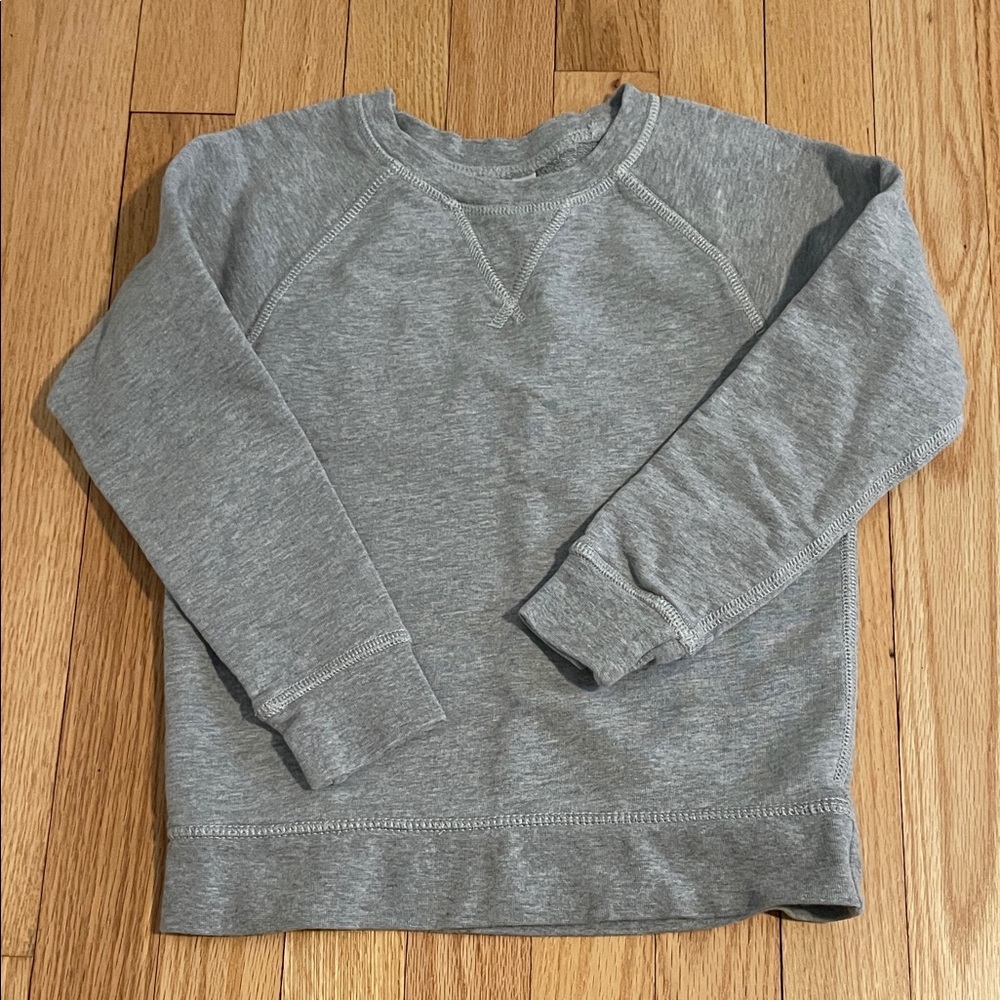 Hanna Andersson Heather Gray Kids Crewneck Sweatshirt